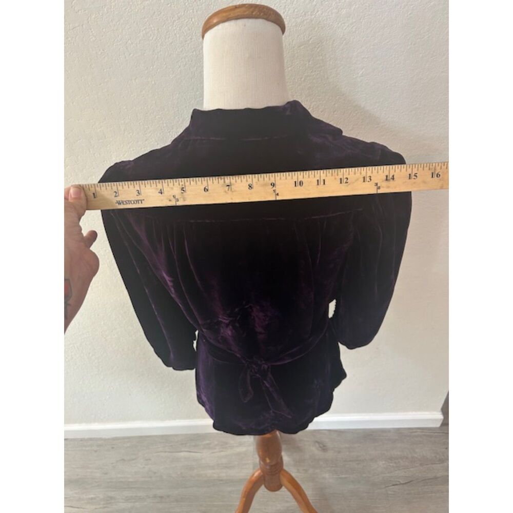 Purple Velvet Top - Picture 4 of 5